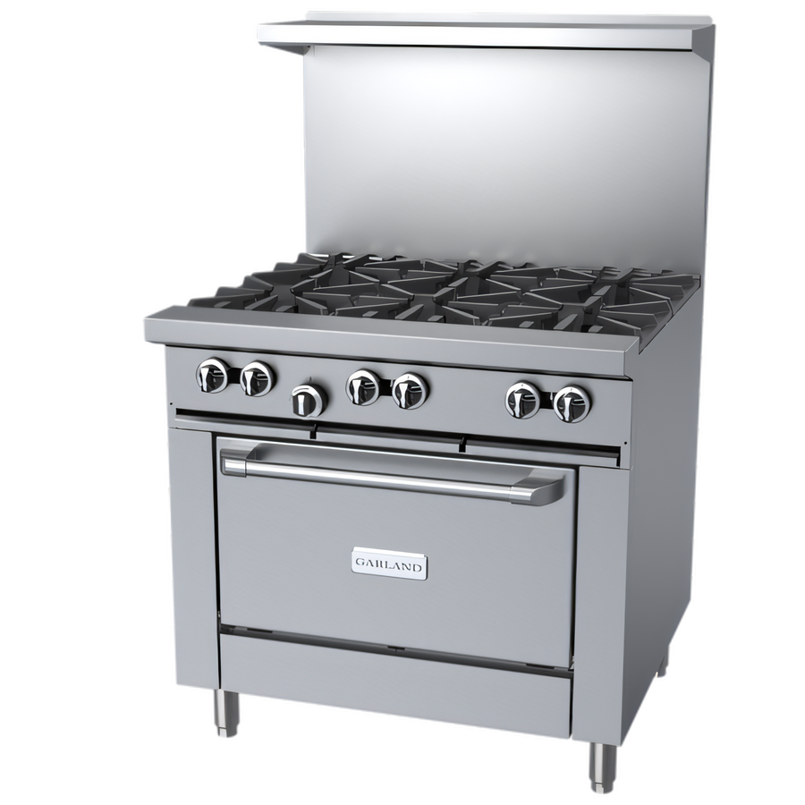 Product image #1 for Garland Signature G Starfire Pro Series 36-Inch Gas Restaurant Range with 6 Open Burners and Standard Oven