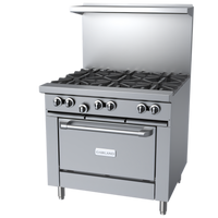 Garland Signature G Starfire Pro Series 36-Inch Gas Restaurant Range with 6 Open Burners and Standard Oven