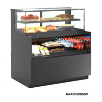 Reveal® 35-3/4-Inch Freestanding Combination Convertible Service-Above Refrigerated Self-Service Case