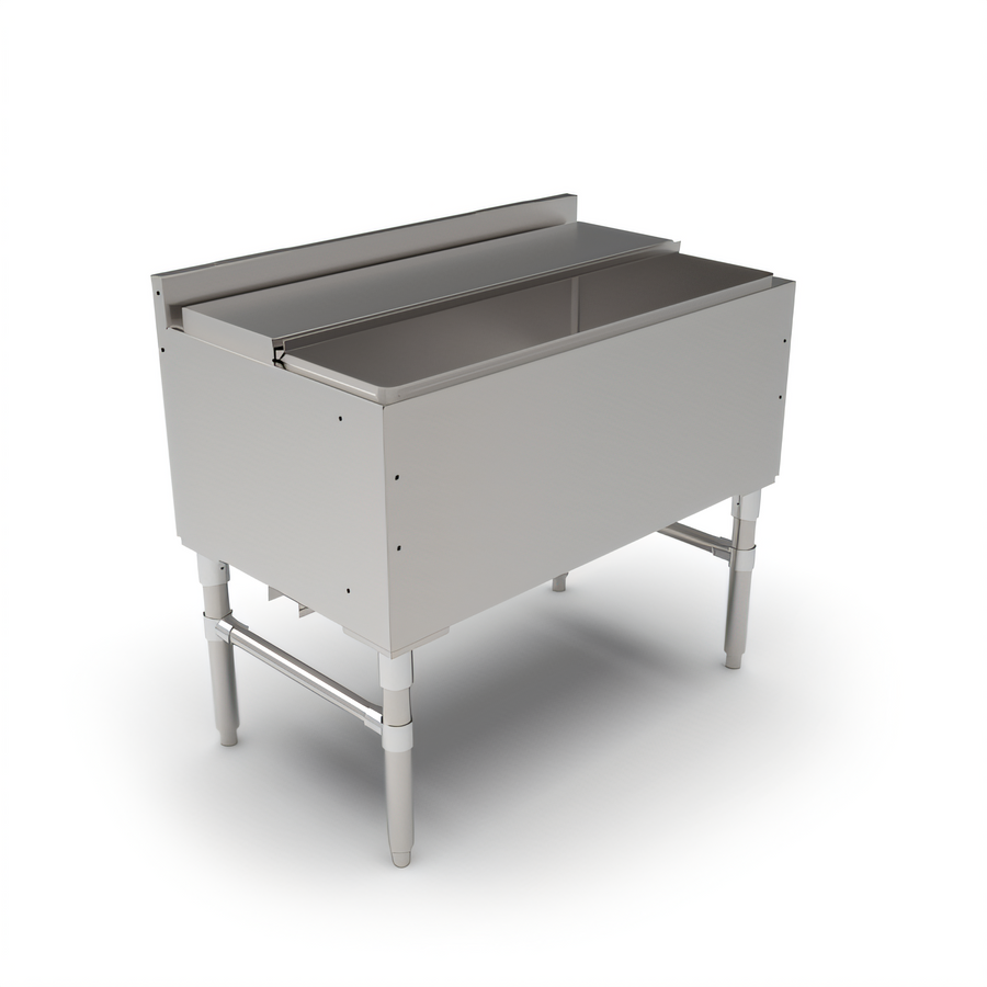 Product image #1 for John Boos 36-Inch Underbar Ice Bin/Cocktail Unit with 7-Circuit Cold Plate, Stainless Steel