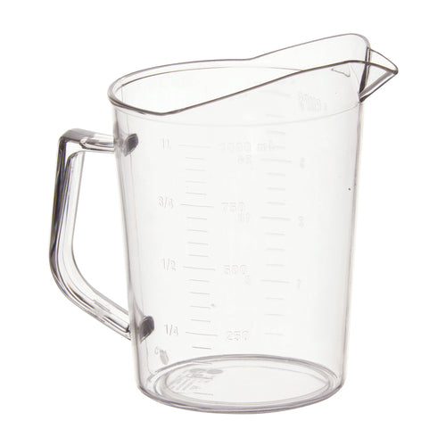 Product image #1 for Winco 1-Quart Clear Polycarbonate Measuring Cup with Raised Graduation Markings