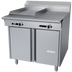 Thumbnail image #1 for Garland Cuisine Series Heavy Duty 36-Inch Gas Combination Top Range with 18-Inch Griddle, 18-Inch Hot Top, and Open Cabinet Base