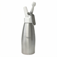 Winco Aluminum Whipped Cream Dispenser, 1 Pint, 3-Inch Dia. x 12-Inch High