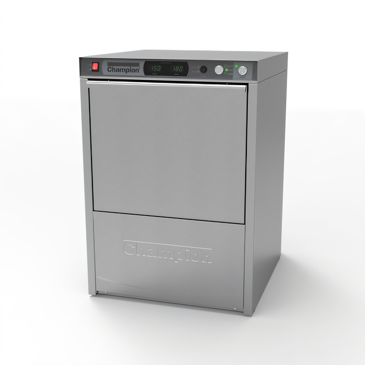 Product image #1 for Champion UH330B High-Temperature Undercounter Dishwasher, 24 Racks/Hour, 20" x 20" Rack, Built-In Booster