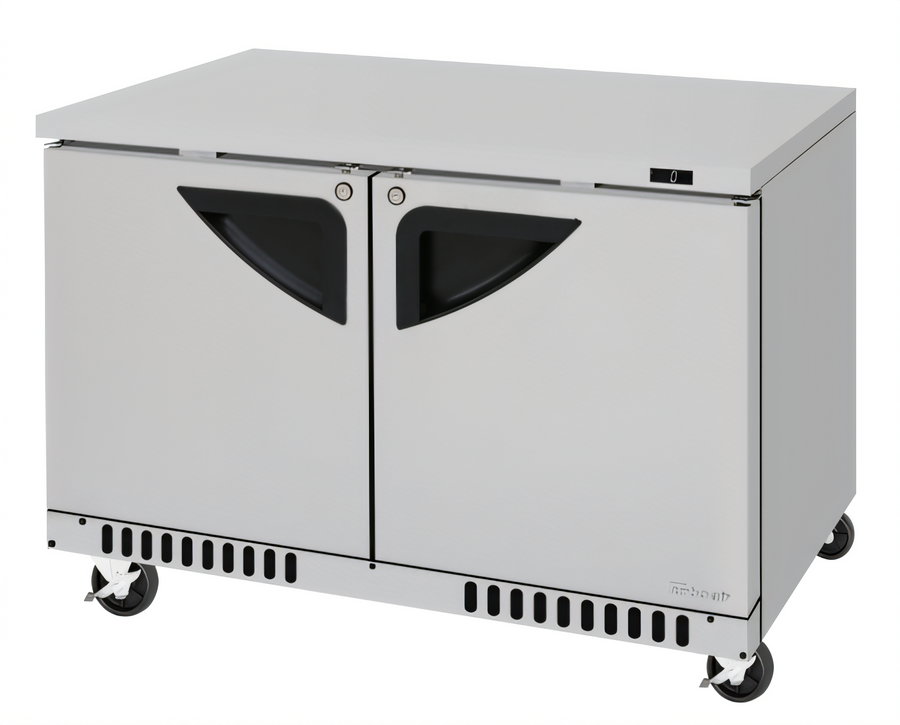 Product image #1 for Turbo Air Super Deluxe 48-Inch Two-Section Undercounter Freezer, 14.8 Cu. Ft., Front Breathing Airflow