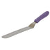Thumbnail image #1 for Winco Offset Spatula with 8-1/2 Inch x 1-1/2 Inch Stainless Steel Blade and Purple Polypropylene Handle