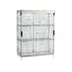 Thumbnail image #1 for Metro SlideSecure Super Erecta Stationary Chrome Wire Security Cage with Sliding Doors and 2 Shelves