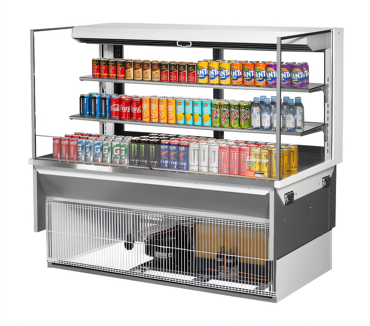 Product image #1 for Turbo Air Low Profile Drop-In Horizontal Open Refrigerated Display Case, 59-7/8 Inch Wide, 19.3 Cu. Ft., Self-Contained, R-290