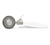 Thumbnail image #2 for Hamilton Beach Commercial #6 Thumb Press Disher with White Microban Ergo Handle and Stainless Steel Bowl, 4 to 5 Ounces