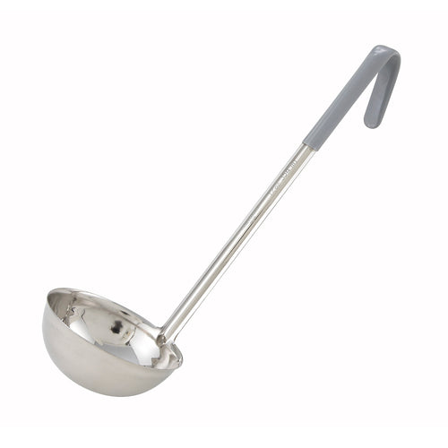 Product image #1 for Winco Gray Color-Coded Stainless Steel Ladle, 12 oz., 16-1/2-Inch Handle, One-Piece