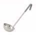 Thumbnail image #1 for Winco Gray Color-Coded Stainless Steel Ladle, 12 oz., 16-1/2-Inch Handle, One-Piece