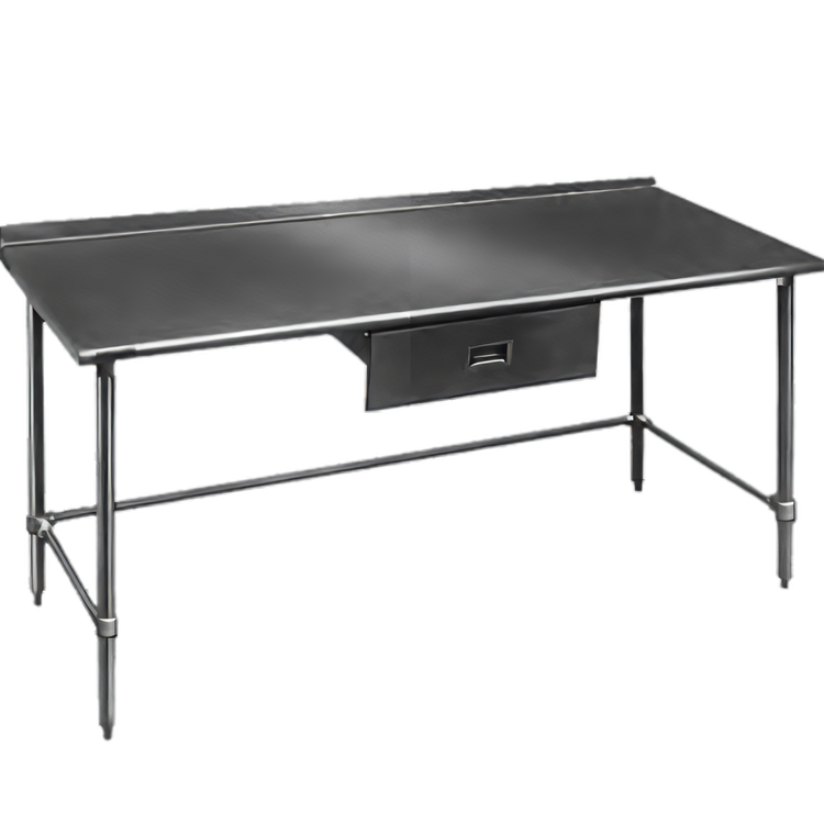 Product image #1 for Deluxe Series 144-Inch x 36-Inch Stainless Steel Work Table with Rear Upturn and Tubular Base