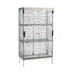 Thumbnail image #1 for Metro SlideSecure Super Erecta Stationary Chrome Wire Security Cage with Sliding Doors and 2 Intermediate Shelves
