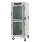 Thumbnail image #1 for Metro C5 C589-SDC-U Full-Height Heated Holding Cabinet with Touchscreen, Dutch Glass Doors, Universal Slides, and 17 Sheet Pan Capacity