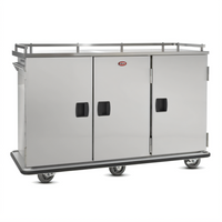 FWE ETC-18 Mobile Stainless Steel Non-Insulated Patient Tray Cart, 18-Tray Capacity