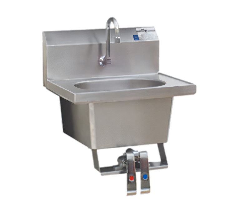 Product image #1 for Eagle Group Wall-Mounted Knee Pedal Hand Sink with 13-1/2 x 9-3/4 x 6 Inch Bowl