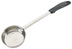 Thumbnail image #1 for Winco 6 oz Perforated Stainless Steel Portion Control Serving Spoon with Black Handle