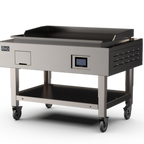 Thumbnail image #1 for Evo Elevation 40E Adjustable-Height Stainless Steel Equipment Cart with Dry Storage Shelf and Casters