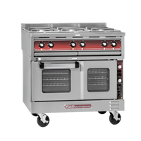 Southbend 36-Inch Heavy Duty Electric Range with Three 12-Inch Hot Tops and TruVection Oven