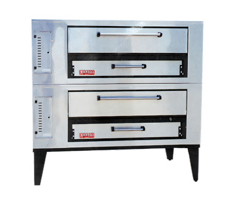Product image #1 for Marsal SD-448 Stacked Double-Deck Gas Pizza Oven