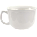 Thumbnail image #1 for Crestware Alpine White AL24 24 oz Ceramic Coffee Mug Case of 2