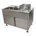 Thumbnail image #1 for BK Resources FTWS-4829L 48-Inch Stainless Steel All-In-One Food Truck Wash Station with Three-Compartment Sink and Hand Sink