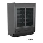 Thumbnail image #1 for Structural Concepts Fusion® MD472F 2-Section Self-Service Glass Door Freezer, Remote DX, Black, LED Lighting