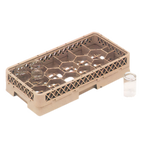Thumbnail image #1 for Vollrath Traex® HR1FFA Half-Size 17-Compartment Stemware Dishwasher Rack, 3-Inch Hexagon, Beige, with Extenders Case of 2