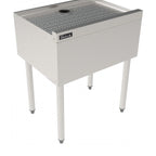 Thumbnail image #1 for Perlick Corporation TSS24DB 24-Inch Stainless Steel Underbar Drainboard, Freestanding Open Base, Backsplash-Free, Embossed Top