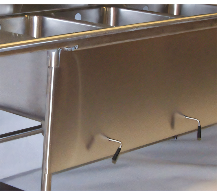 Product image #1 for Bar Drainboard Apron with Lever Drain Support Holes, Per Linear Foot