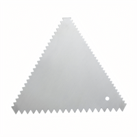 Winco Stainless Steel Triangular Decorating Comb Set, Fine/Medium/Coarse, 6-Piece Pack