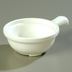 Thumbnail image #1 for Microwave-Ware 12 oz White Polycarbonate Footed Handled Soup Bowl, 5-5/16 Inch