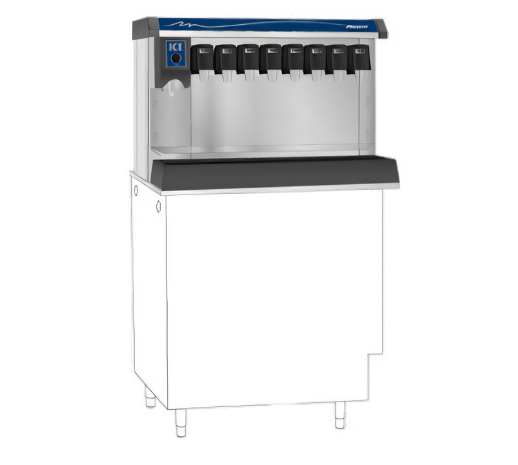 Product image #1 for Follett Vision VU155B8LL Low Profile 8-Valve Ice/Beverage Dispenser with Left Ice Dispense