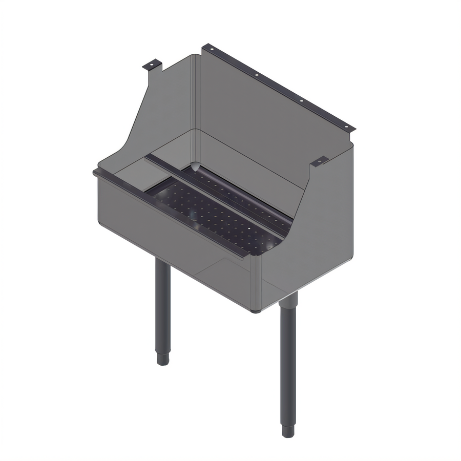 Product image #1 for John Boos 24 Inch x 15 Inch Dump Sink for Dish Tables with 8-Inch Deep Bowl and Landing