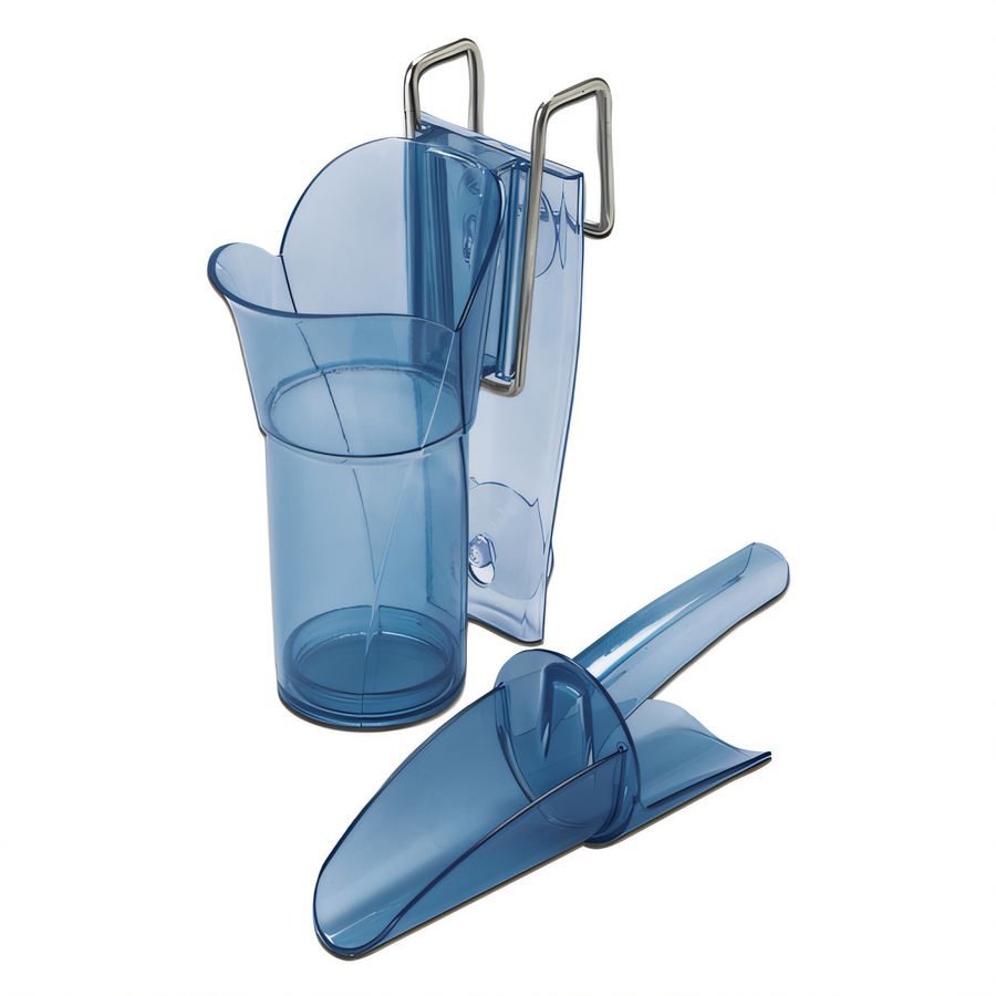 Product image #1 for Saf-T-Scoop 6-10 oz. Bar Ice Scoop and Guardian Holder System, Blue