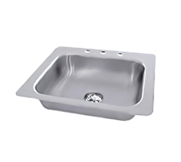 Product image #1 for Advance Tabco Smart Series Single Bowl Drop-In Sink, 23 x 21 Inch Overall, 20 x 16 x 10 Inch Bowl