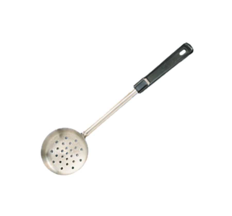 Product image #1 for American Metalcraft 6 oz Perforated Stainless Steel Portion Control Serving Spoon with Bakelite Grip Handle