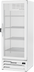 Thumbnail image #1 for Beverage-Air MarketMax IQ One-Section Reach-In Glass Door Freezer Merchandiser with Electronic Smart Lock, White, 11.9 Cu. Ft.