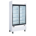 Thumbnail image #1 for Omcan Two-Section Reach-In Glass Door Merchandiser Refrigerator, 31.5 Cu. Ft., Bottom-Mount Self-Contained