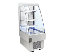 Omcan Open Refrigerated Floor Display Case, 23.6-Inch Wide, 8.12 Cu. Ft., Self-Contained