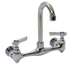 Thumbnail image #1 for Eagle Group Standard Splash-Mounted Gooseneck Faucet, 8-Inch Centers