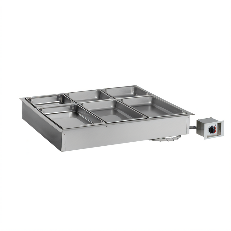Product image #1 for Alto-Shaam Halo Heat 3-Well Drop-In Electric Waterless Hot Food Well Unit, Insulated Stainless Steel