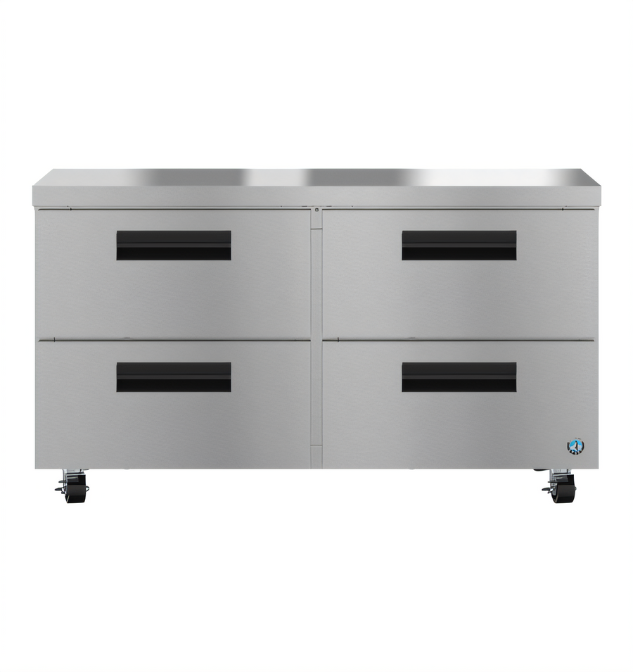 Product image #1 for Hoshizaki Steelheart 60-Inch Low Profile Two-Section Undercounter Refrigerator with 4 Drawers