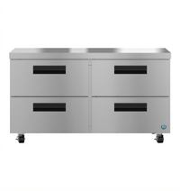 Hoshizaki Steelheart 60-Inch Low Profile Two-Section Undercounter Refrigerator with 4 Drawers