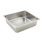 Thumbnail image #1 for Winco SPTT4 2/3 Size Solid Steam Table Pan, 4-Inch Deep, 25-Gauge 18/8 Stainless Steel Case of 24