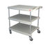 Thumbnail image #1 for Metro myCart Series Heavy-Duty 3-Shelf Polymer Utility Cart, Gray