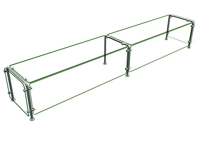 Product image #1 for Hatco Flav-R-Shield ED20-10818 Single-Sided Full-Service Food Shield, 108W x 18D x 18H