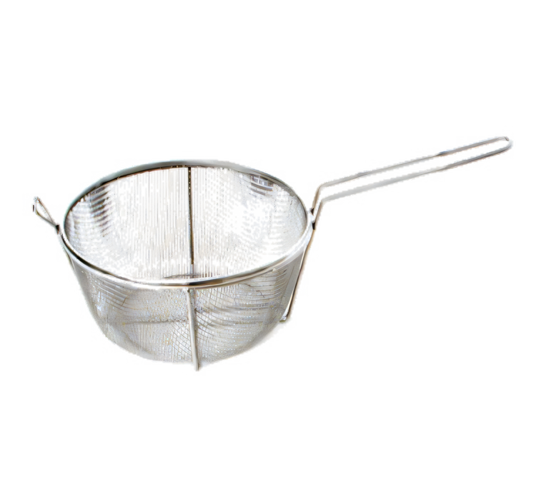Product image #1 for Town Equipment 9-1/2 Inch Round Stainless Steel Culinary Basket with 8 Inch Handle