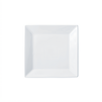Winco Royalsquare 7-Inch Square Porcelain Plate