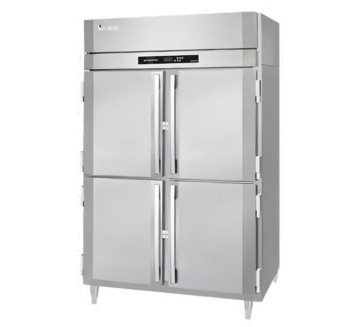 Product image #1 for Victory UltraSpec Pass-Thru Two-Section Solid Half-Door Freezer, Self-Contained, 48 Cu. Ft.